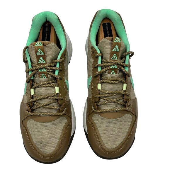 Nike ACG Lowcate Hiking Shoes Outdoor DX2256-200 Mens Size 8 Tan Sea Foam Green main image 6